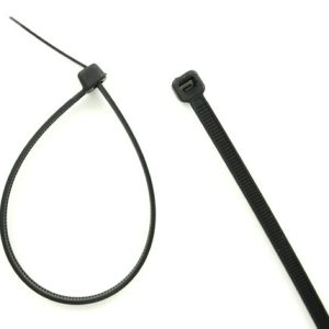 7" Black Nylon Tie
