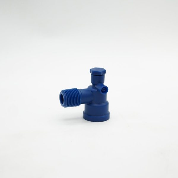 Mr. Mister 1/2" Bleeder Valve MPT Blue Poly