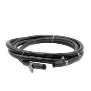 Hose Kit Black Braided x 12' w/ Clamps - G110 Only