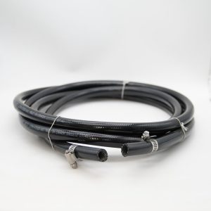 Hose Kit Black Braided x 12' w/ Clamps - G110 Only