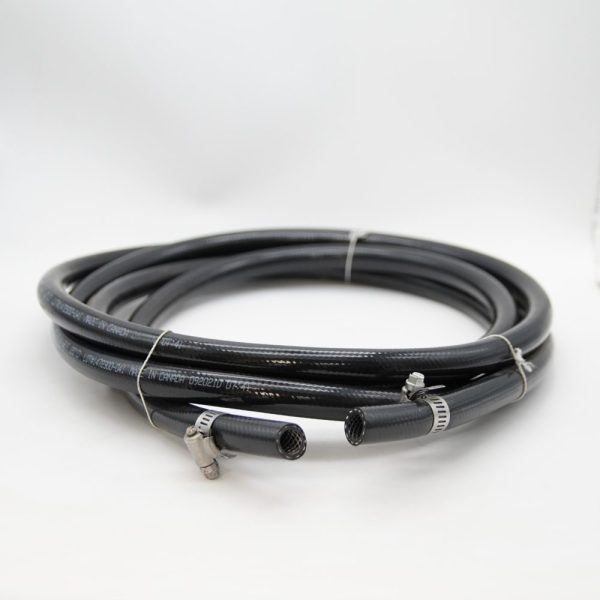 Hose Kit Black Braided x 12' w/ Clamps - G110 Only