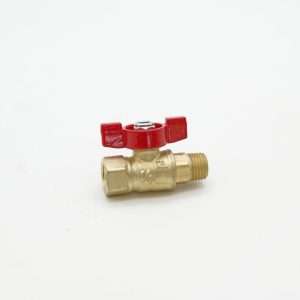 Mini Ball Valve 1/4" MPT x FMT Brass Full Port