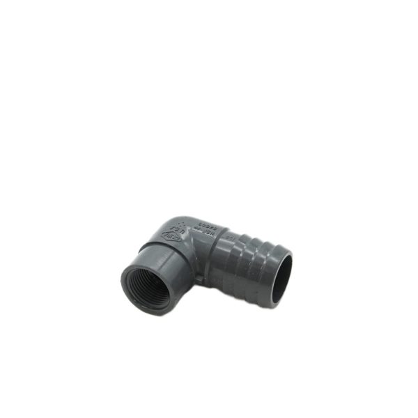PVC 90 Degree Reducing Elbow Barb x FPT