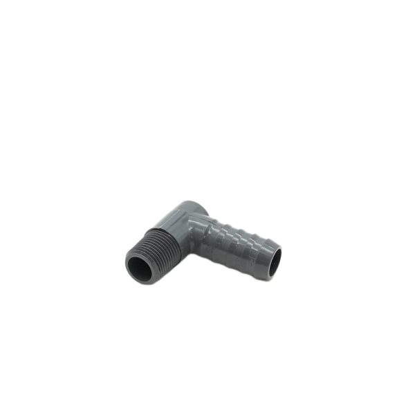 PVC 90 Degree Reducing Elbow Barb x MPT