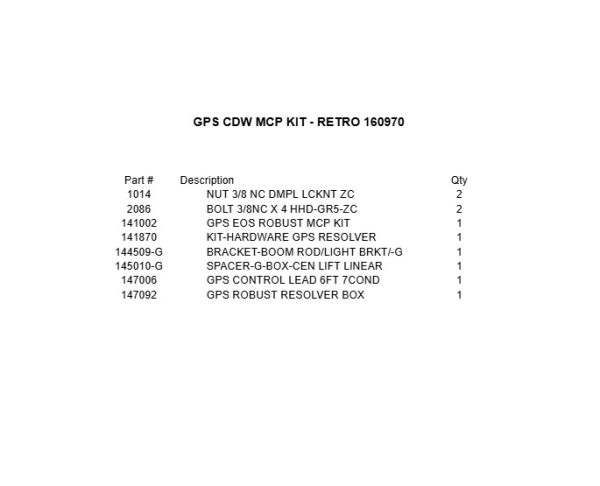GPS CDW MCP Retro kit - Image 3