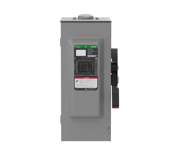 Safety Switch, Square D, 100A 600V Non-fusible Disconnect