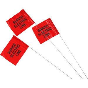 Red Wire Flag - Electrical Line